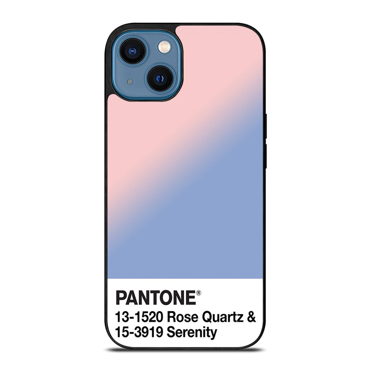COLOR PANTONE ROSE QUARTZ AND SERENITY iPhone 14 Case Cover