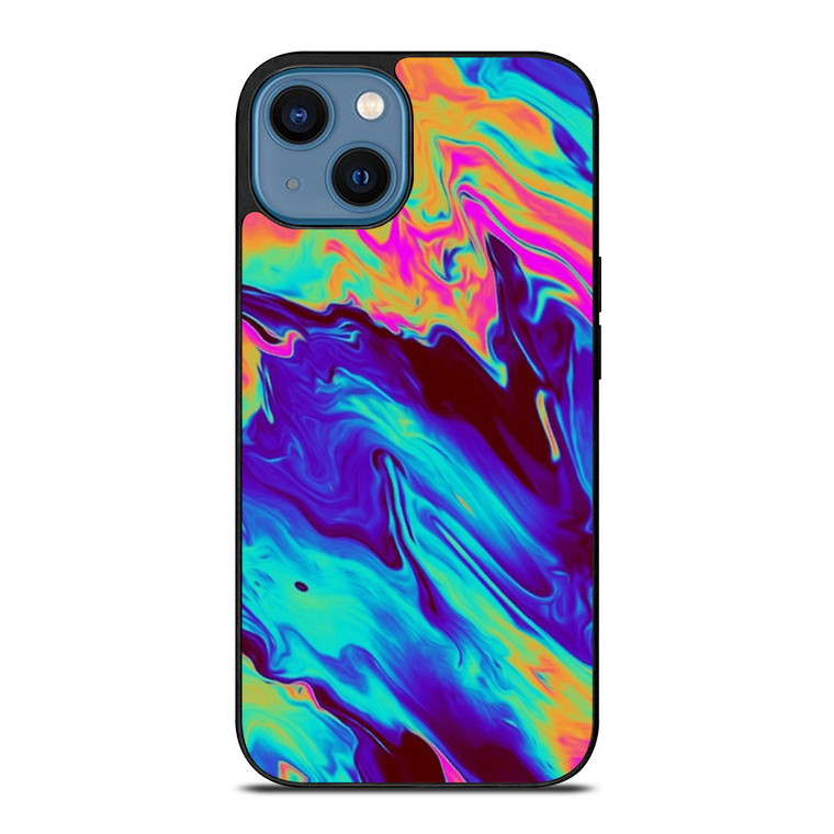 COLORFUL CHROME LIQUID iPhone 14 Case Cover
