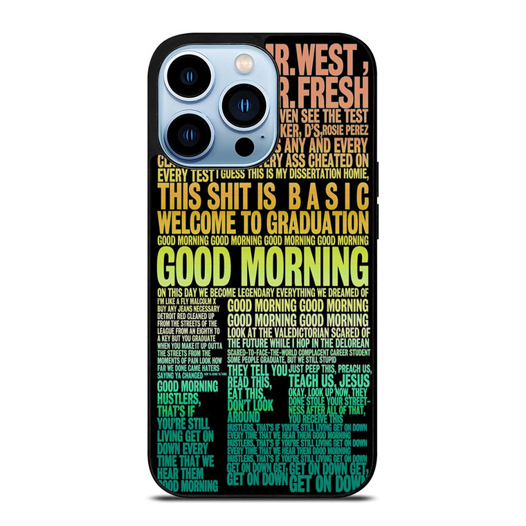 KANYE WEST RAPPER LYRICS iPhone 13 Pro Max Case Cover