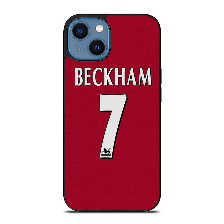 DAVID BECKHAM JERSEY MANCHESTER UNITED iPhone 14 Case Cover