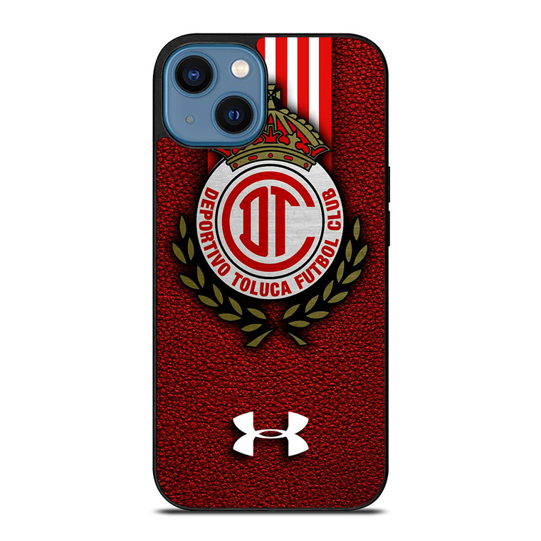 DEPORTIVO TOLUCA FC LEATHER LOGO iPhone 14 Case Cover