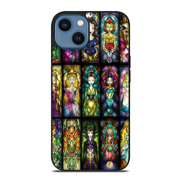 DISNEY PRINCESS STAINED GLASS iPhone 14 Case Cover