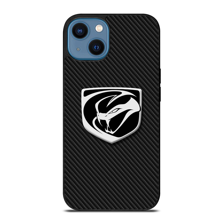 DODGE VIPER LOGO CARBON iPhone 14 Case Cover