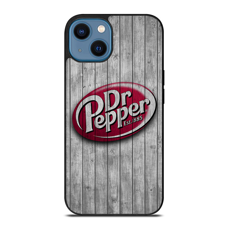 DR PEPPER WOODEN LOGO iPhone 14 Case Cover
