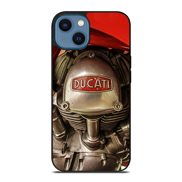 DUCATI ENGINE LOGO RETRO iPhone 14 Case Cover