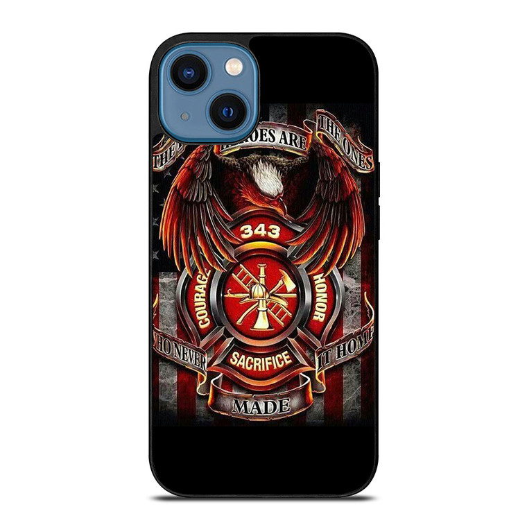 FIREFIGHTER FIREMAN HEROES iPhone 14 Case Cover