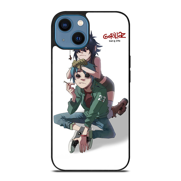 GORILLAZ NOODLES AND 2D iPhone 14 Case Cover GORILLAZ NOODLES AND 2D iPhone 14 Case Cover