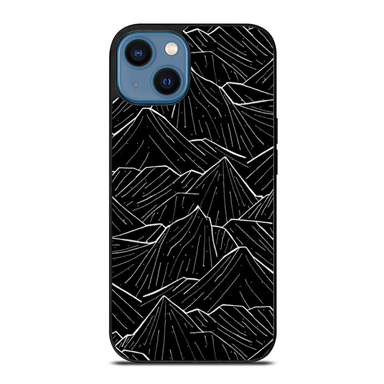 HAND DRAWING DARK MOUNTAIN iPhone 14 Case Cover