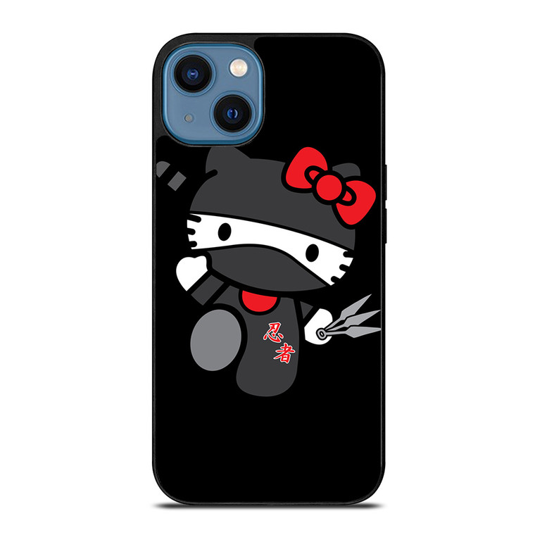 HELLO KITTY NINJA BLACK iPhone 14 Case Cover HELLO KITTY NINJA BLACK iPhone 14 Case Cover