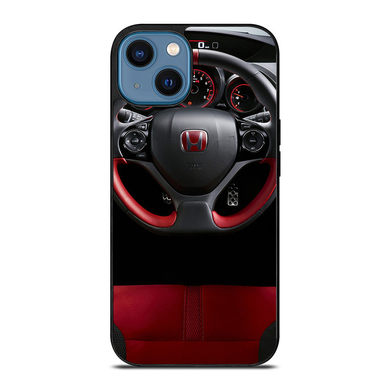 HONDA CIVIC TYPE R STEERING WHEEL iPhone 14 Case Cover HONDA CIVIC TYPE R STEERING WHEEL iPhone 14 Case Cover