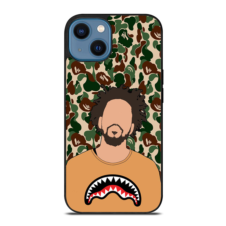 J COLE BAPE PAINT iPhone 14 Case Cover