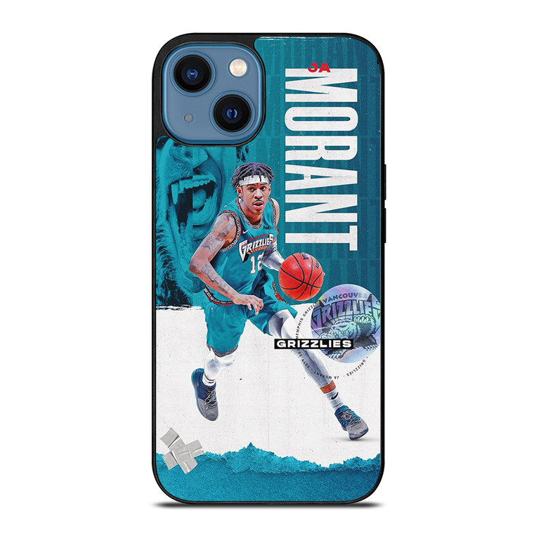 JA MORANT MEMPHIS GRIZZLIES NBA 2 iPhone 14 Case Cover