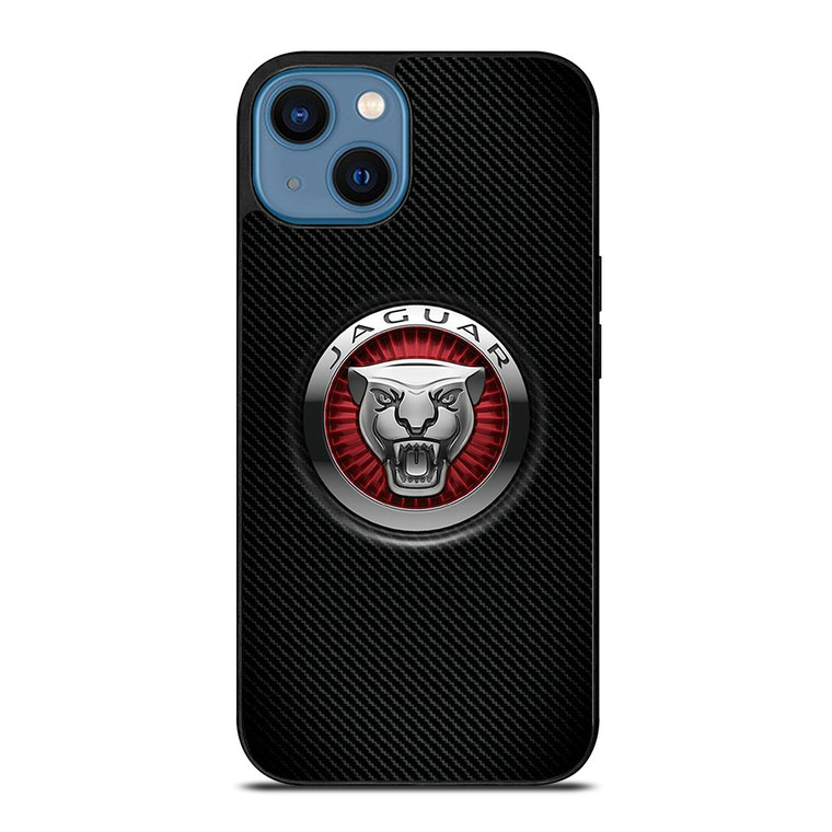 JAGUAR LOGO CARBON iPhone 14 Case Cover