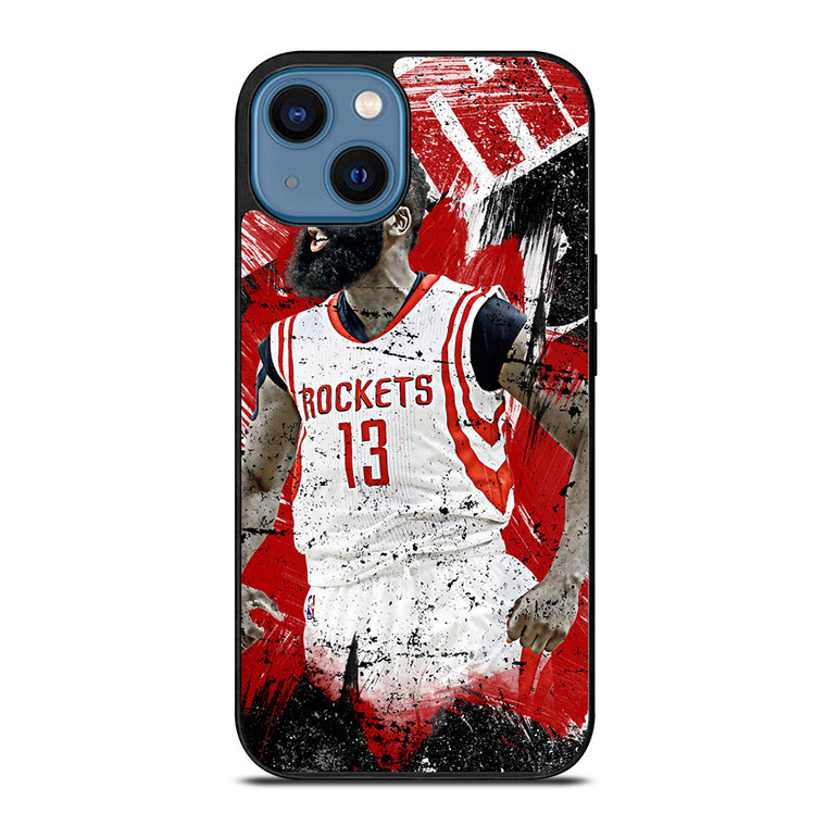 JAMES HARDEN ROCKETS ART iPhone 14 Case Cover JAMES HARDEN ROCKETS ART iPhone 14 Case Cover