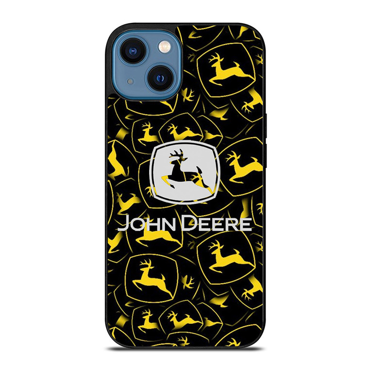 JOHN DEERE LOGO PATTERN iPhone 14 Case Cover