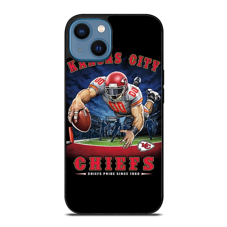 KANSAS CITY CHIEFS FOOTBALL ART iPhone 14 Case Cover KANSAS CITY CHIEFS FOOTBALL ART iPhone 14 Case Cover