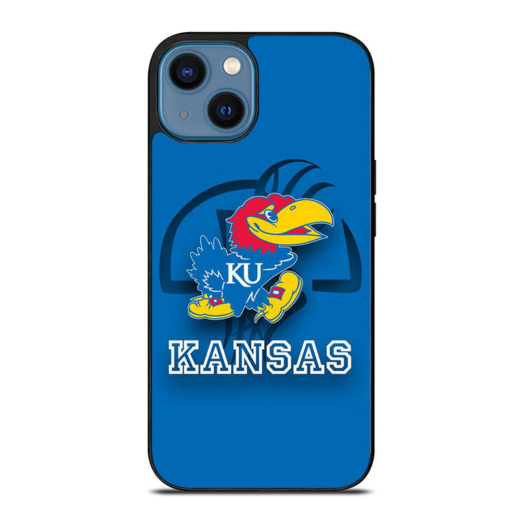 KANSAS JAYHAWKS BASKETBALL LOGO iPhone 14 Case Cover