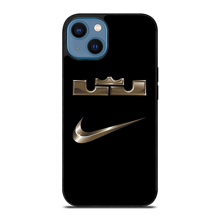 KING LEBRON JAMES NIKE METAL iPhone 14 Case Cover KING LEBRON JAMES NIKE METAL iPhone 14 Case Cover