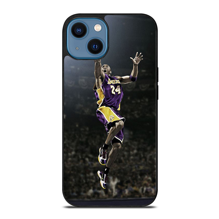 KOBE BRYANT LAKERS JUMP iPhone 14 Case Cover KOBE BRYANT LAKERS JUMP iPhone 14 Case Cover