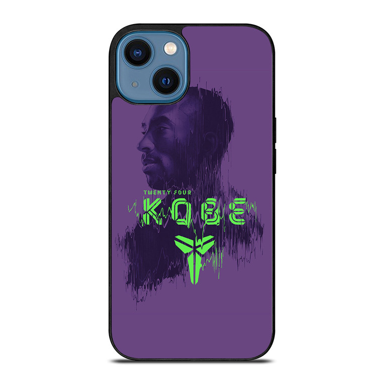 KOBE BRYANT TWENTY FOUR BLACK MAMBA iPhone 14 Case Cover