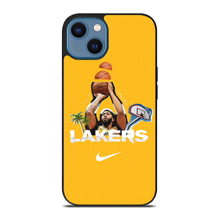 LA LAKERS ANTHONY DAVIS NIKE iPhone 14 Case Cover