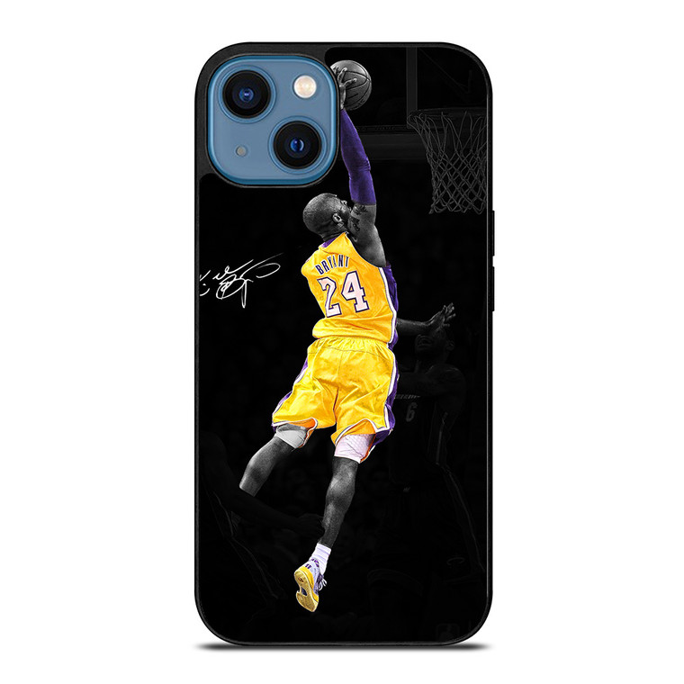 LA LAKERS KOBE BRYANT SIGNATURE iPhone 14 Case Cover