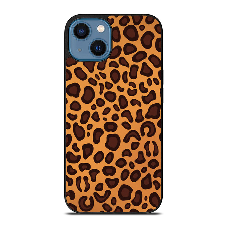LEAPARD BROWN PATTERN iPhone 14 Case Cover LEAPARD BROWN PATTERN iPhone 14 Case Cover