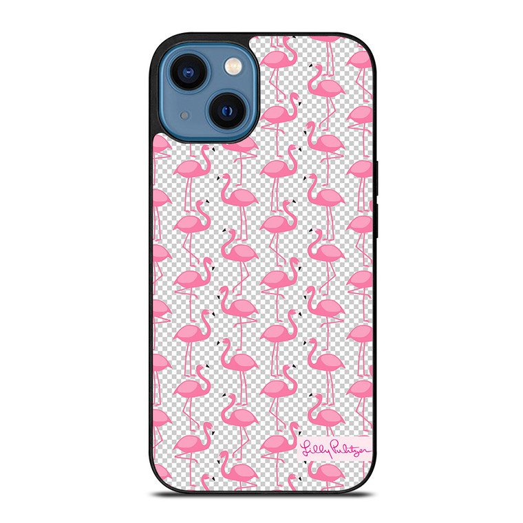 LILLY PULITZER FLAMINGO PATTERN iPhone 14 Case Cover