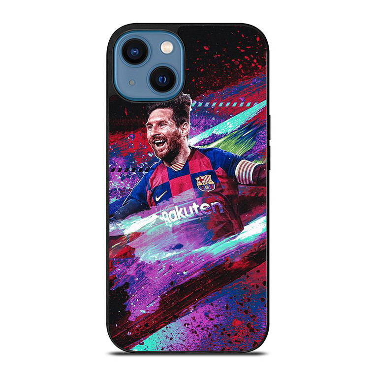 LIONEL MESSI BARCELONA ART iPhone 14 Case Cover
