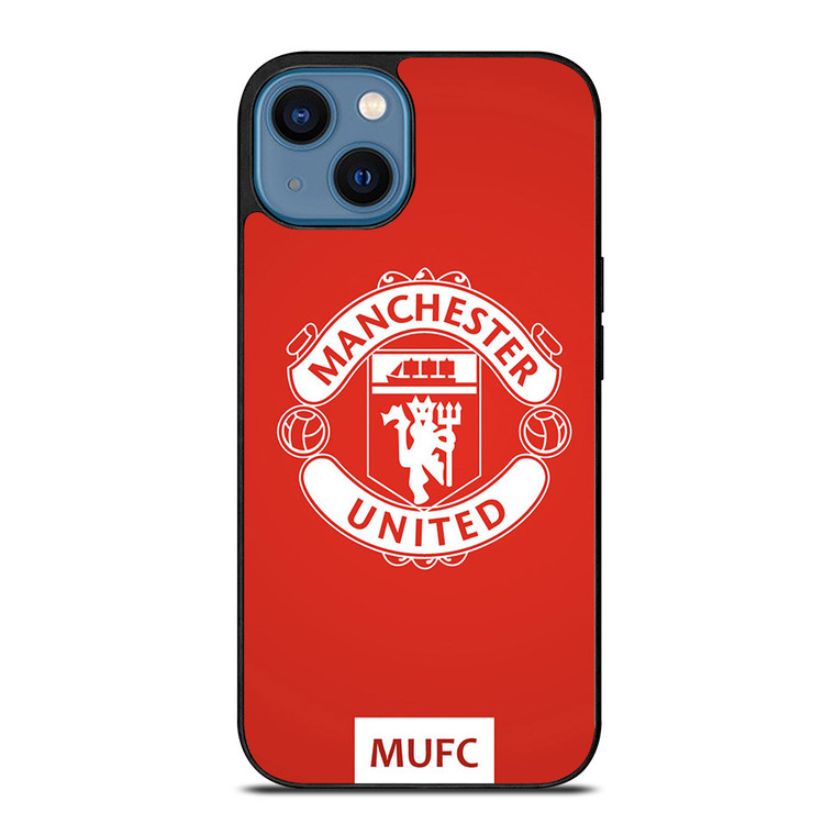 MANCHESTER UNITED FC RED DEVILS iPhone 14 Case Cover