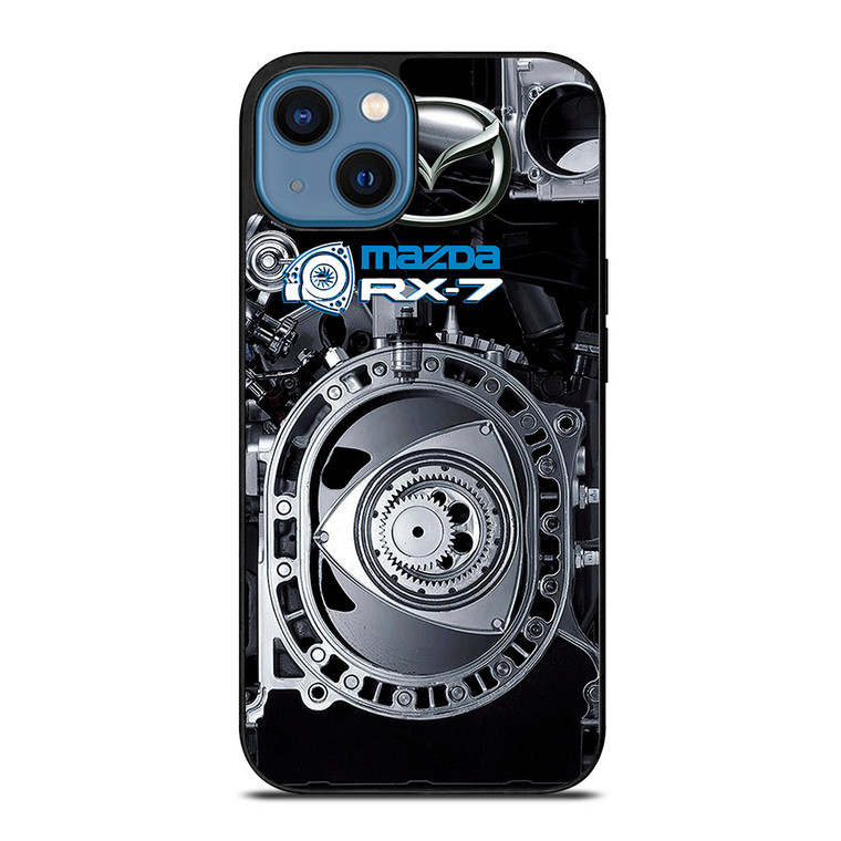 MAZDA RX-7 CAR ROTARY ENGINE iPhone 14 Case Cover