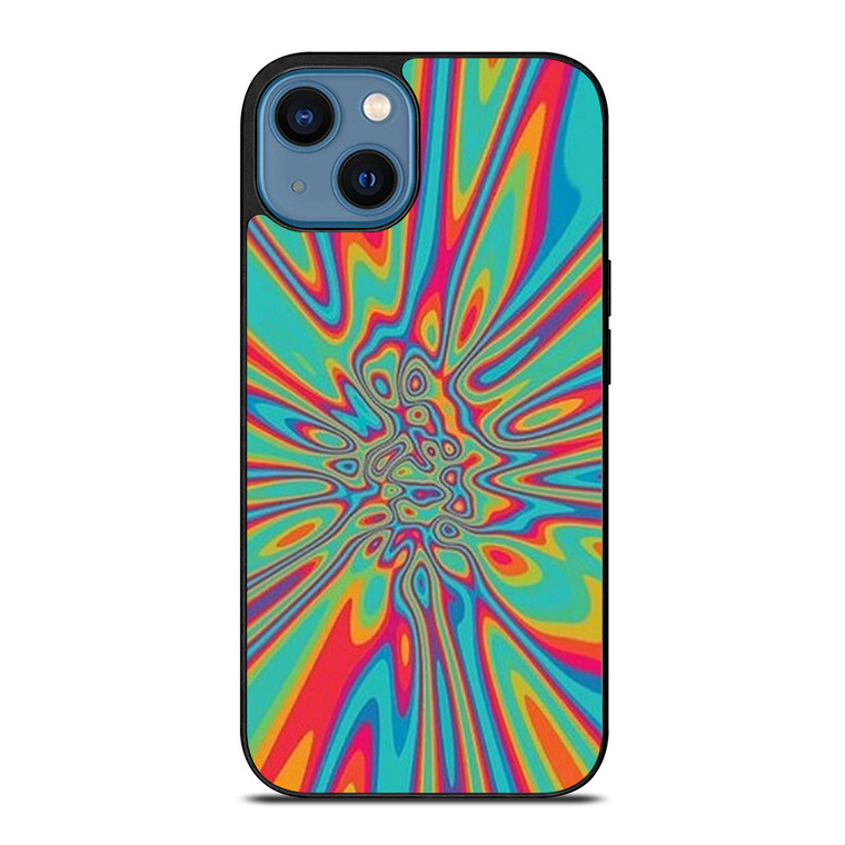 MELTED COLORFUL CHROME iPhone 14 Case Cover