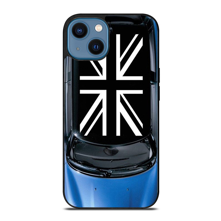 MINI COOPER UNIONS JACK BLUE iPhone 14 Case Cover MINI COOPER UNIONS JACK BLUE iPhone 14 Case Cover