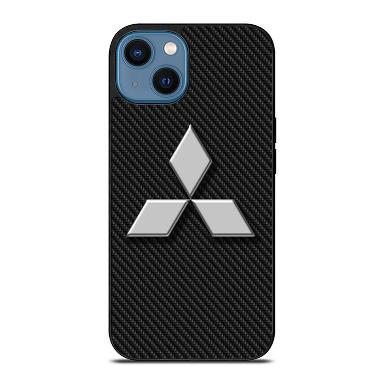 MITSUBISHI MOTORS CARBON LOGO iPhone 14 Case Cover