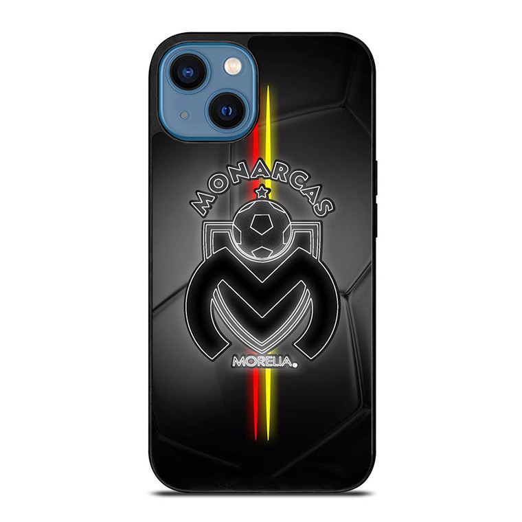 MONARCAS MORELIA BLACK LOGO iPhone 14 Case Cover MONARCAS MORELIA BLACK LOGO iPhone 14 Case Cover