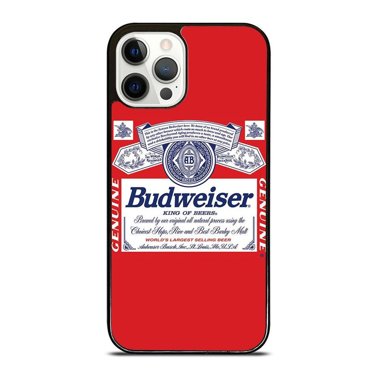 BUDWEISER KING OF BEER EMBLEM iPhone 12 Pro Case Cover