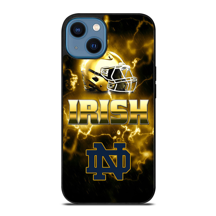 NOTRE DAME FIGHTING IRISH HELMET iPhone 14 Case Cover