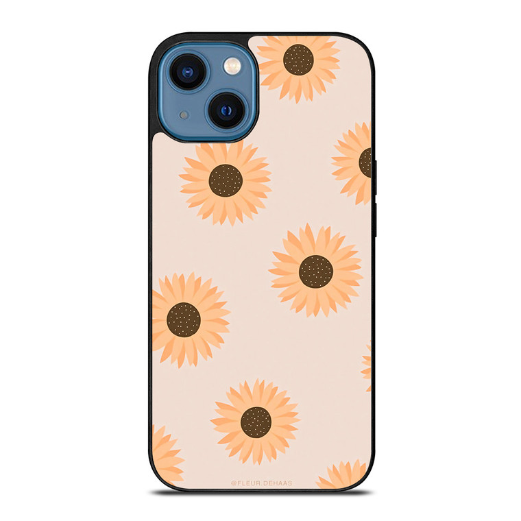 PASTEL SUNFLOWER PATTERN iPhone 14 Case Cover
