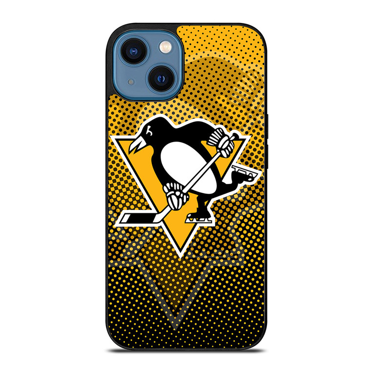 PITTSBURGH PENGUINS NHL HALFTONE iPhone 14 Case Cover