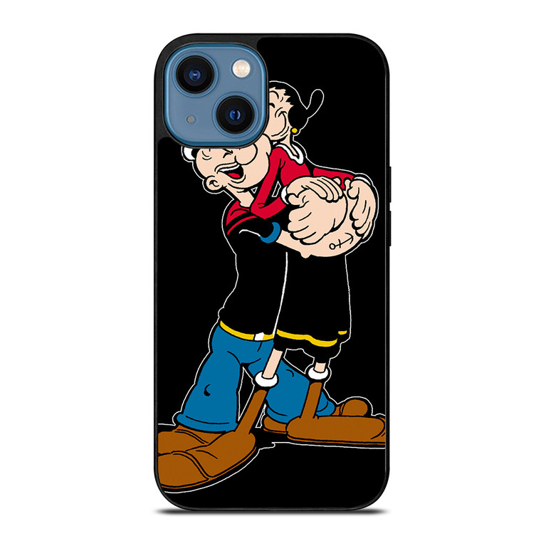POPEYE AND OLIVE CARTOON iPhone 14 Case Cover