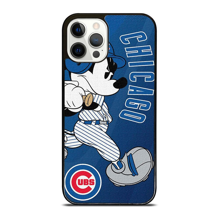 CHICAGO CUBS LOGO MICKEY MOUSE iPhone 12 Pro Case Cover