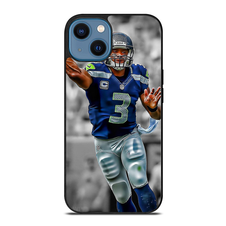 RUSSELL WILSON SEATTLE SEAHAWK iPhone 14 Case Cover