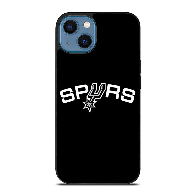 SAN ANTONIO SPURS LOGO BLACK iPhone 14 Case Cover