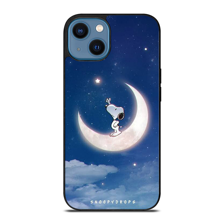 SNOOPY PEANUTS IN MOON iPhone 14 Case Cover