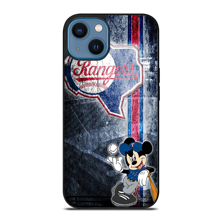 TEXAS RANGERS MICKEY MOUSE BASEBALL CLUB iPhone 14 Case Cover