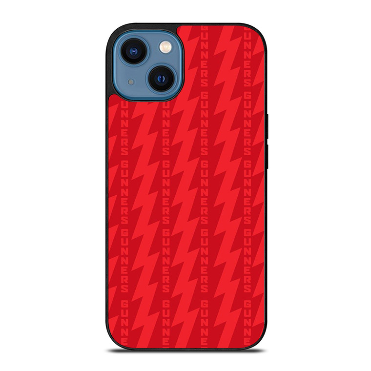 THE GUNNERS ARSENAL RED PATTERN iPhone 14 Case Cover