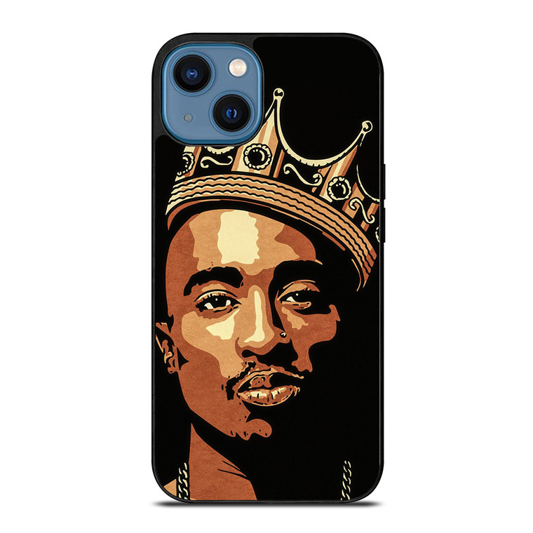 THE KING TUPAC SHAKUR ART iPhone 14 Case Cover