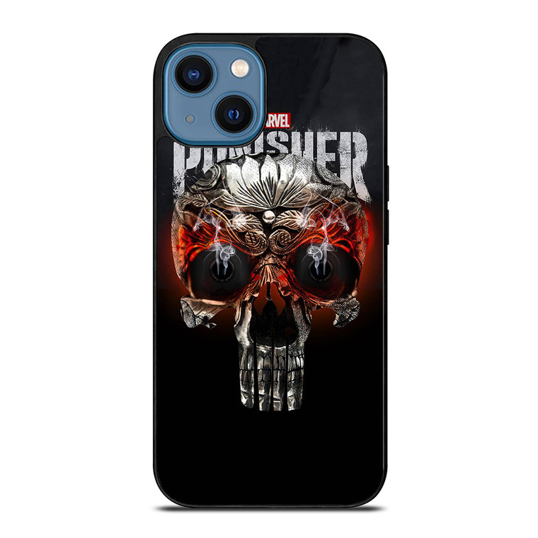 THE PUNISHER SKULL MARVEL iPhone 14 Case Cover
