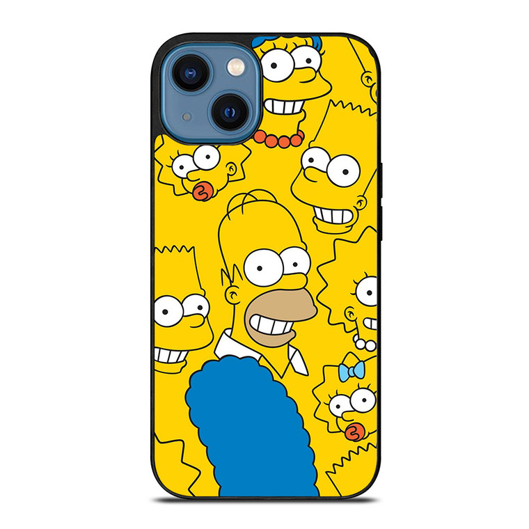 THE SIMPSONS CARTOON COLLAGE iPhone 14 Case Cover