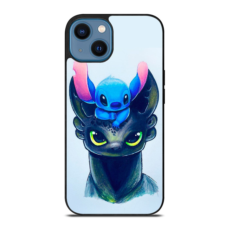 TOOTHLESS AND STITCH ART iPhone 14 Case Cover